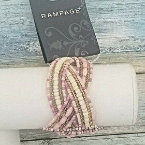 Rampage Beaded Braided Women's Bracelet M5